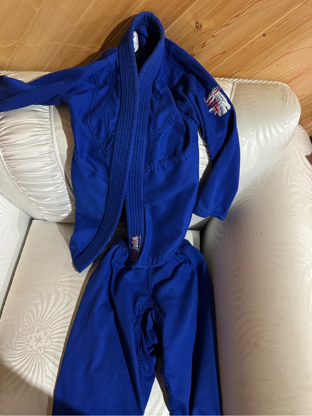 Royal Blue Jiu-Jitsu Gi with Shoulder Patch